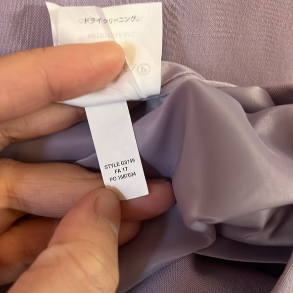 J. Crew Lavender Sleeveless Ruffle Trim Shift Wool Dress 4P - Picture 9 of 12